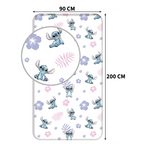 Lilo und Stitch Spannbetttuch Spannbettlaken Bettlaken 90 X 200 cm mit Maßangaben