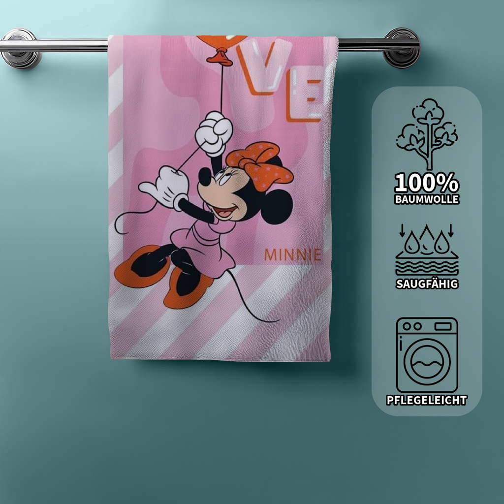 Minnie Mouse Duschtuch Strandtuch Badetuch 70 x 140 cm