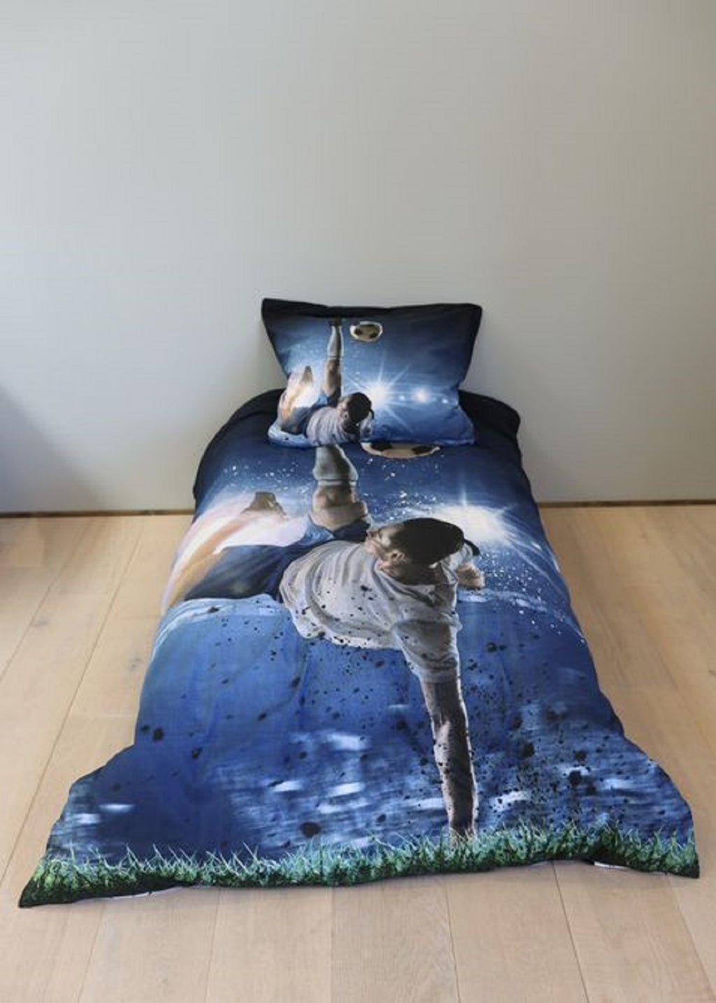 Bettwäsche Fußball Spieler 135 x 200 cm, 100 % Baumwolle