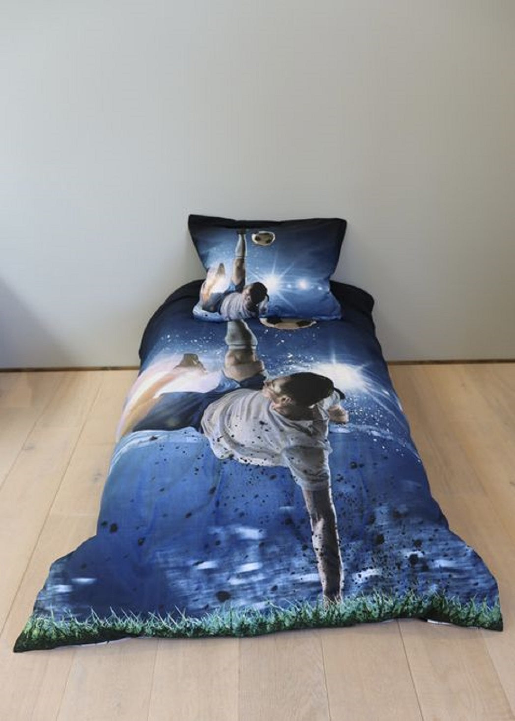 Bettwäsche Fußball Spieler 135 x 200 cm, 100 % Baumwolle