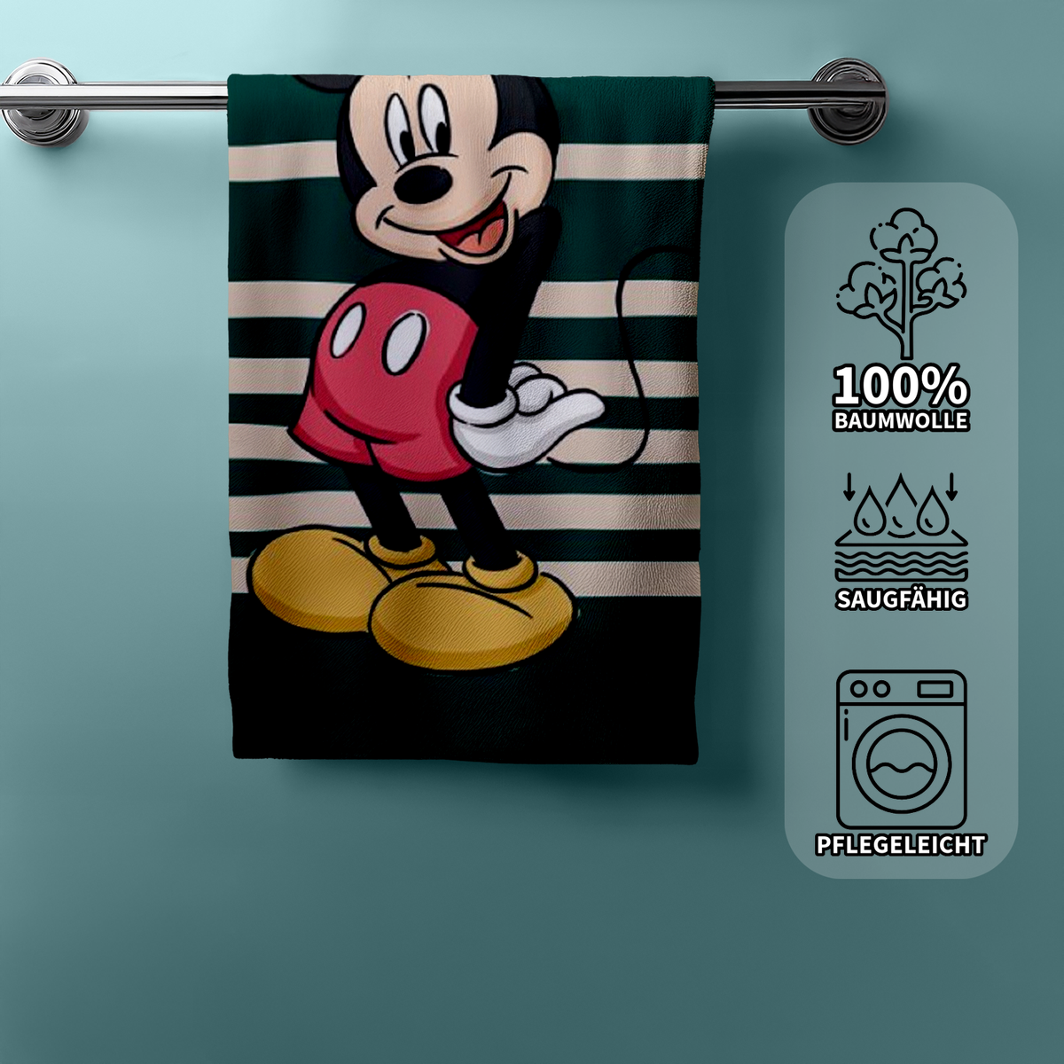 Disney Mickey Duschtuch Badetuch  60 x 120 cm