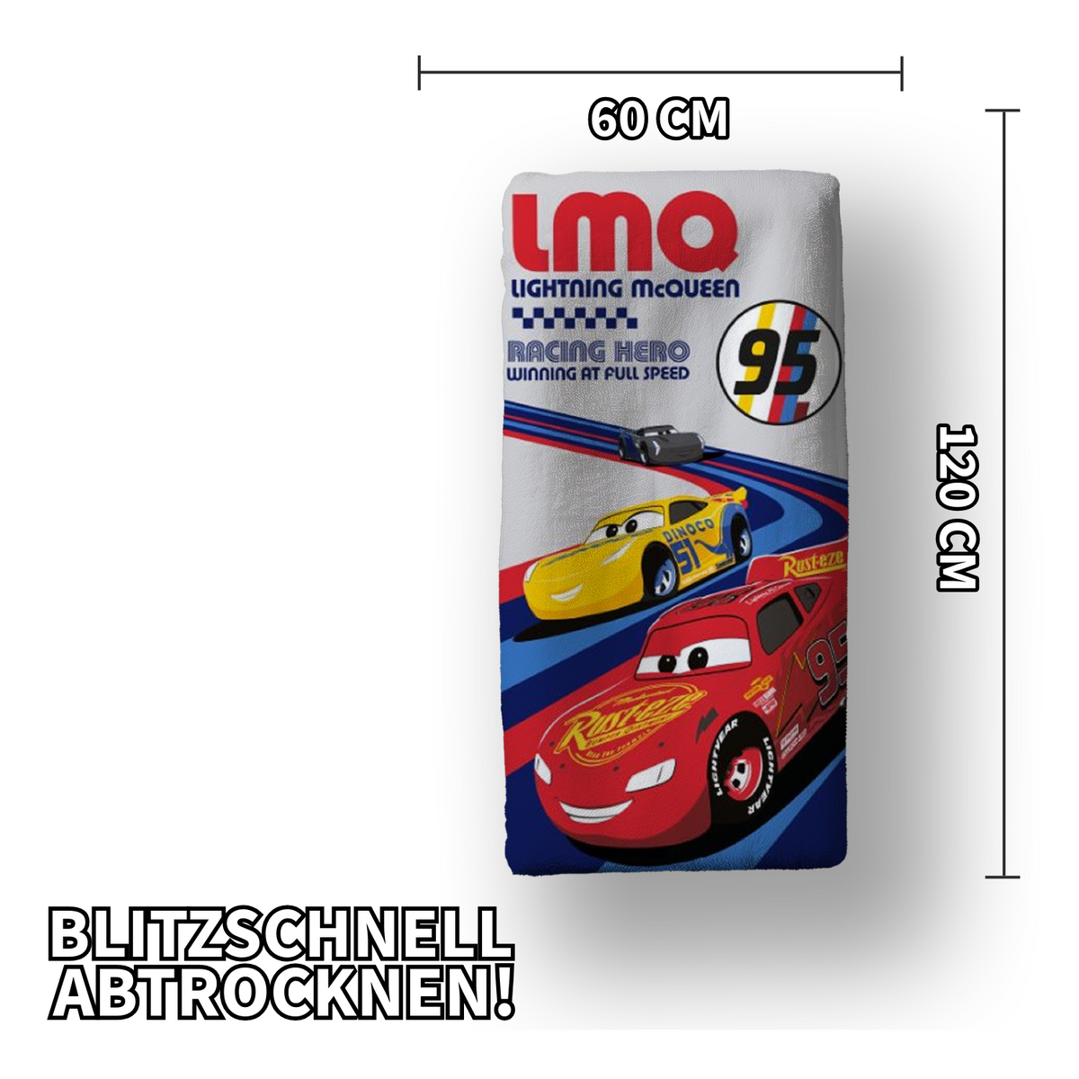 Disney Cars Duschtuch Badetuch  60 x 120 cm