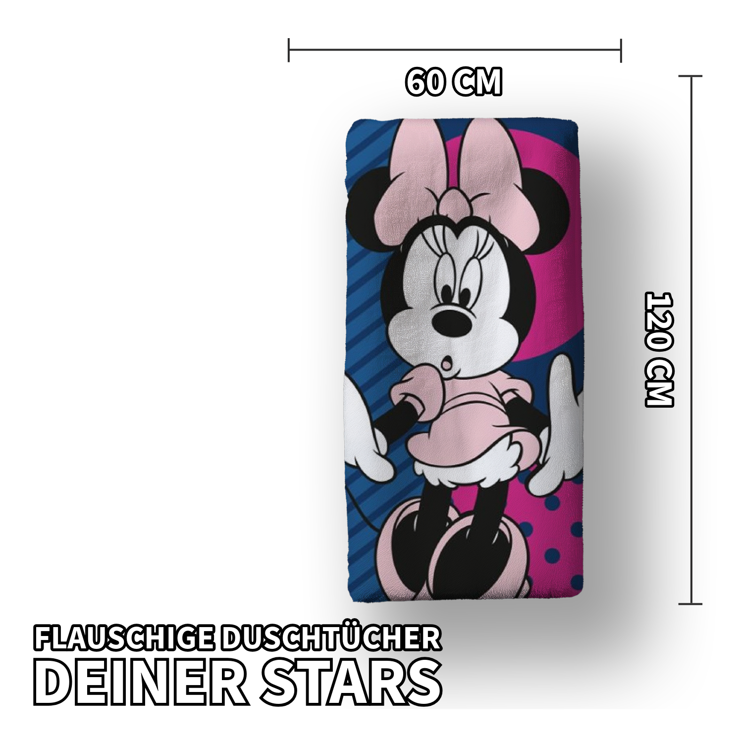 Minnie Mouse shower towel/bath towel 60 x 120 cm