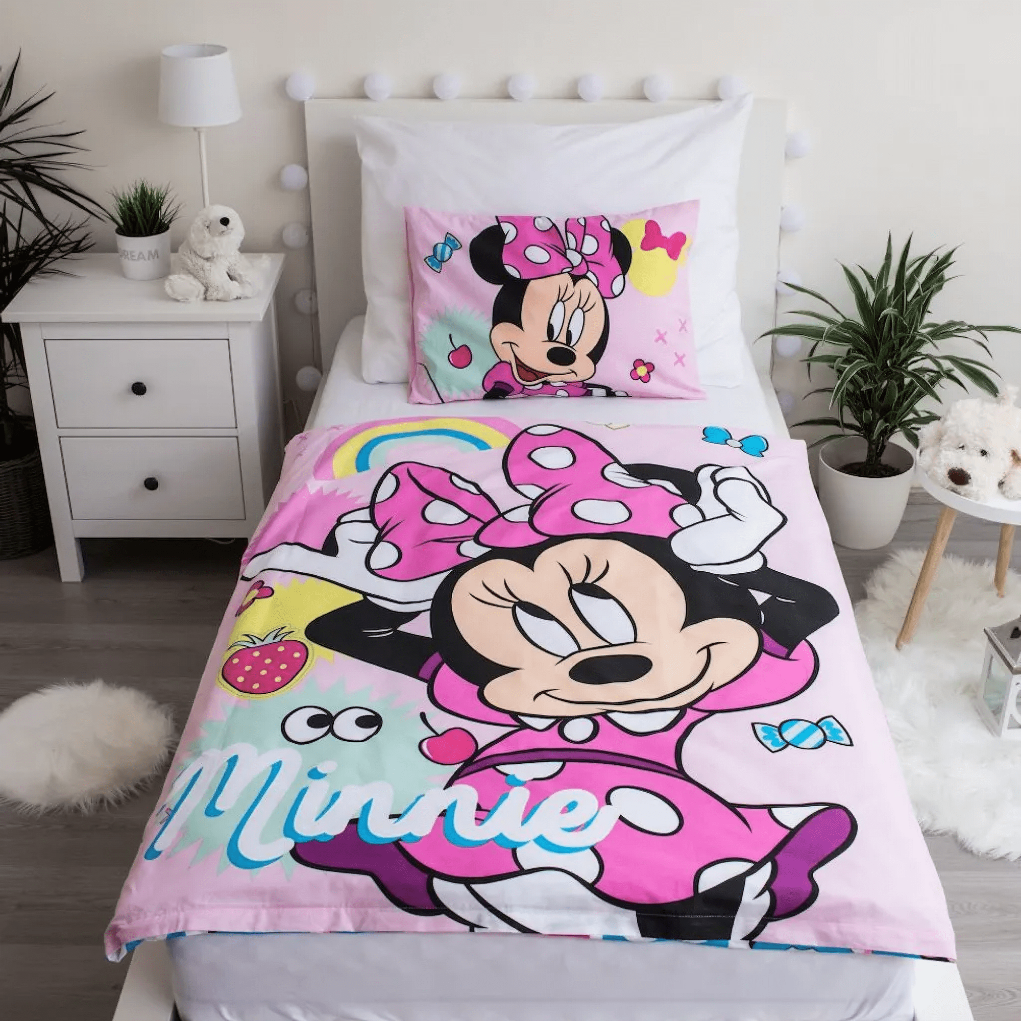 Minnie Mouse Baby Bettwäsche 100 x 135 cm
