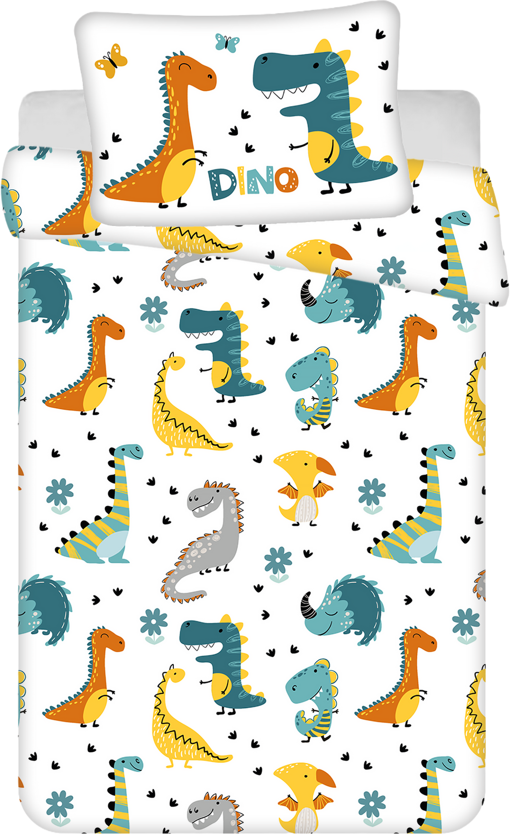 Dino World Baby Bettwäsche-Set 100 x 135 cm