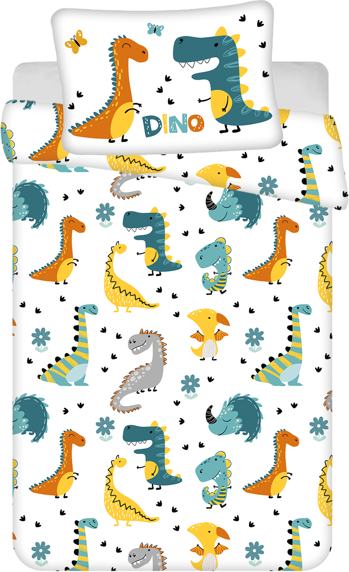 Dino World Baby Bettwäsche-Set 100 x 135 cm
