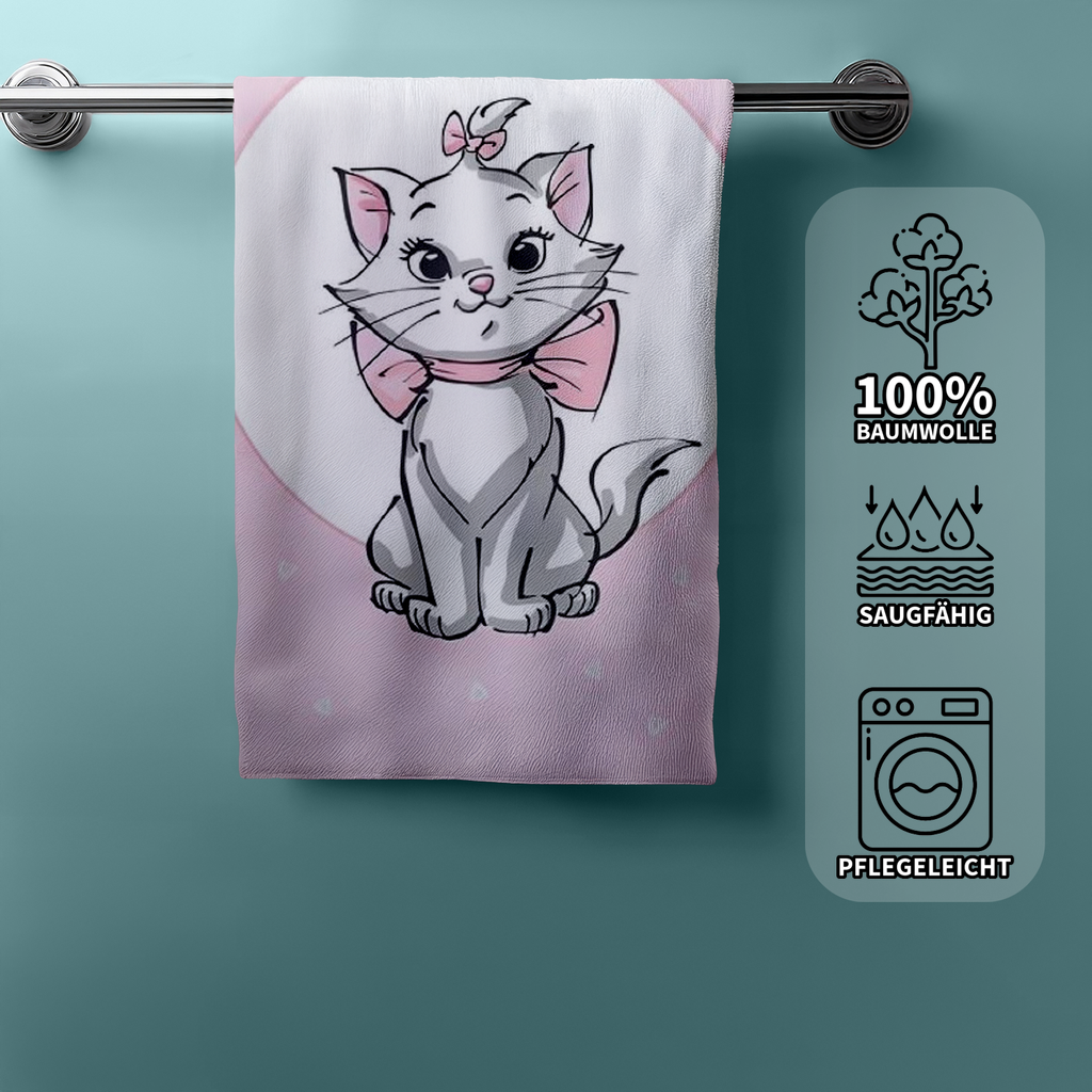 Disney Aristocats Marie Duschtuch Badetuch Strandtuch 70 x 140cm