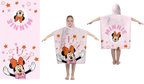Minnie Mouse Badeponcho Poncho mit Kapuze 60 x 120 cm