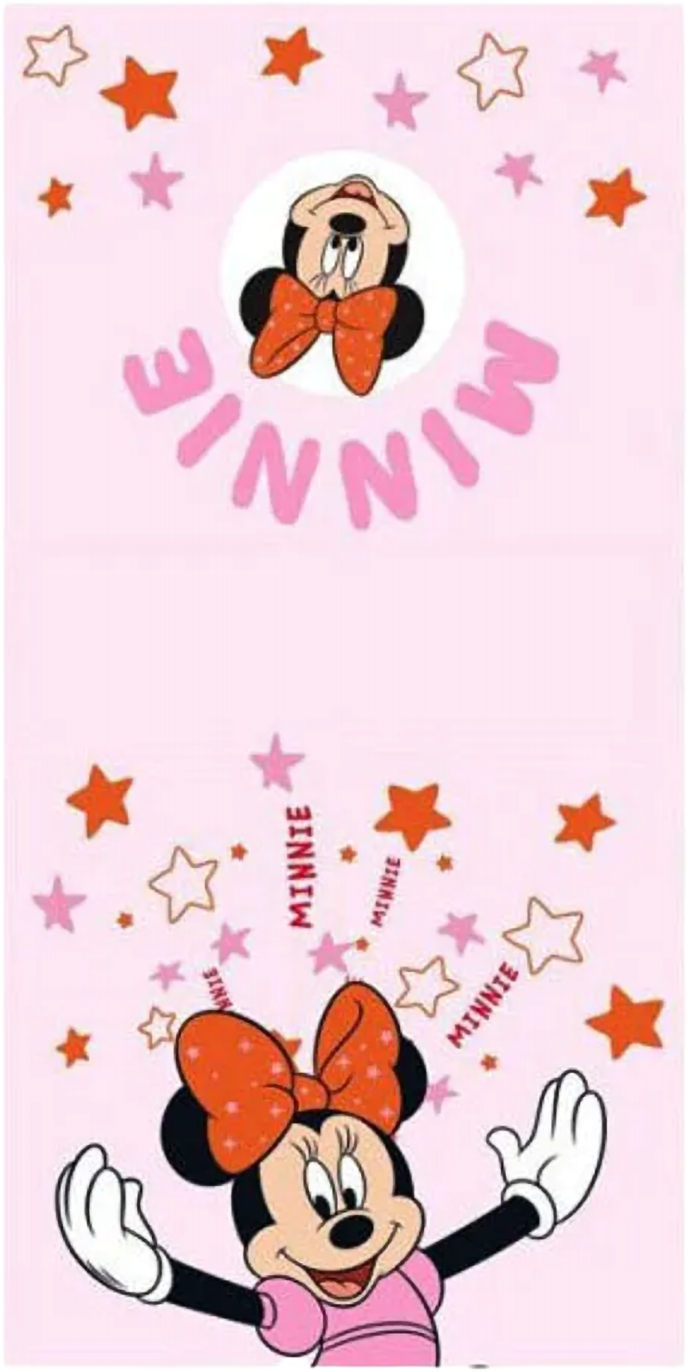 Minnie Mouse Badeponcho Poncho mit Kapuze 60 x 120 cm