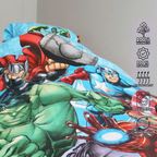 Avengers Wende Bettwäsche  80 x 80 cm + 135 x 200 cm 100% Baumwolle