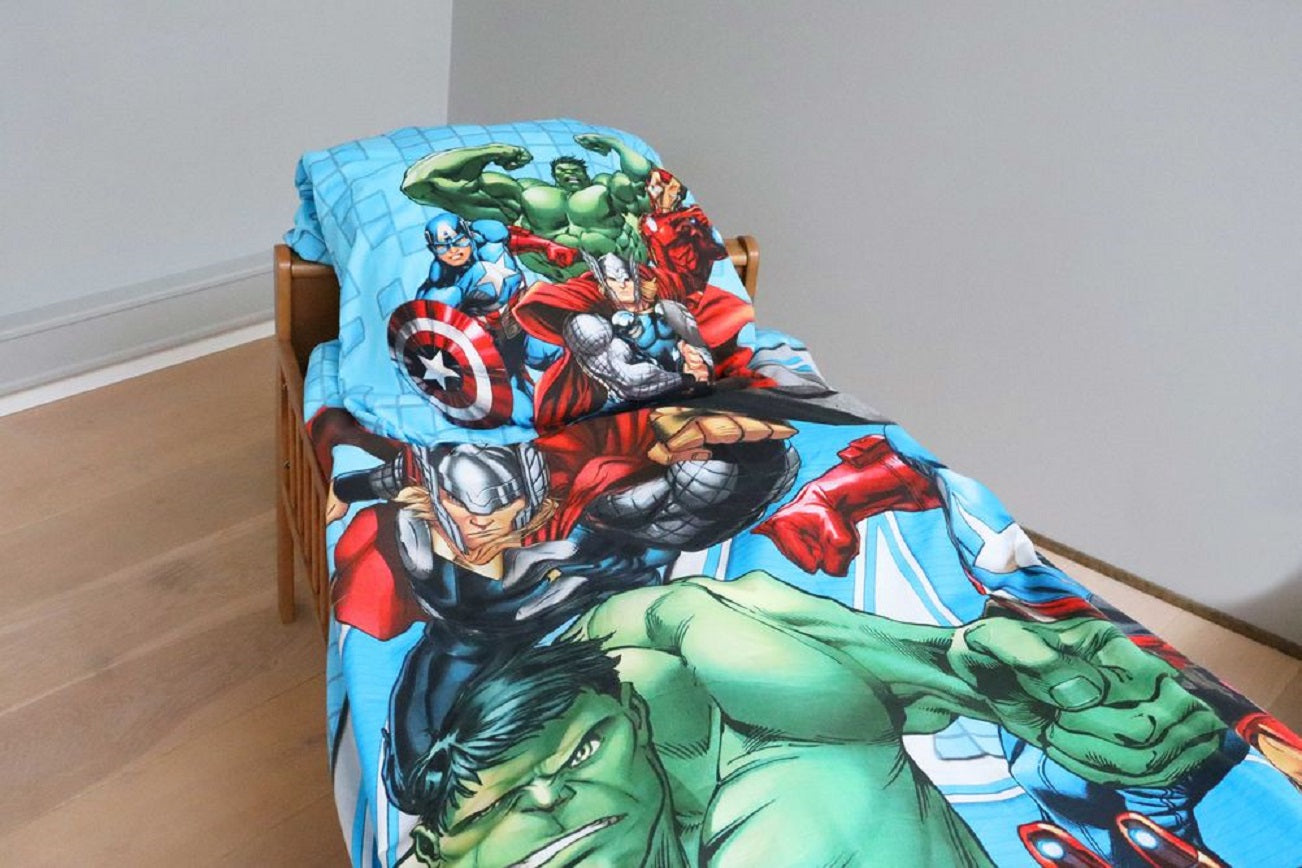 Avengers Wende Bettwäsche  80 x 80 cm + 135 x 200 cm 100% Baumwolle
