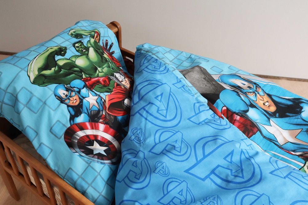 Avengers Wende Bettwäsche  80 x 80 cm + 135 x 200 cm 100% Baumwolle