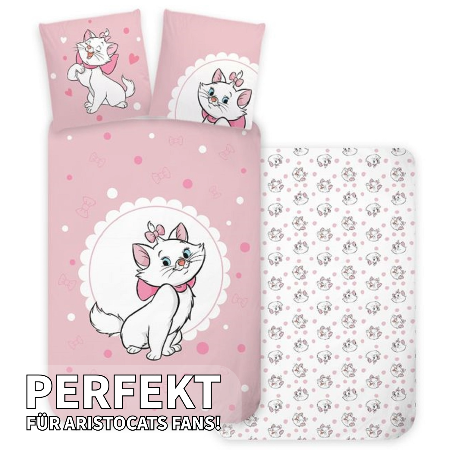 Disney Aristocats Bettwäsche Set  80 x 80 cm / 135 x 200 cm