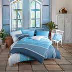 Bettwäsche Set Aqua 135 x 200 cm, 80 x 80 cm 100% Baumwolle