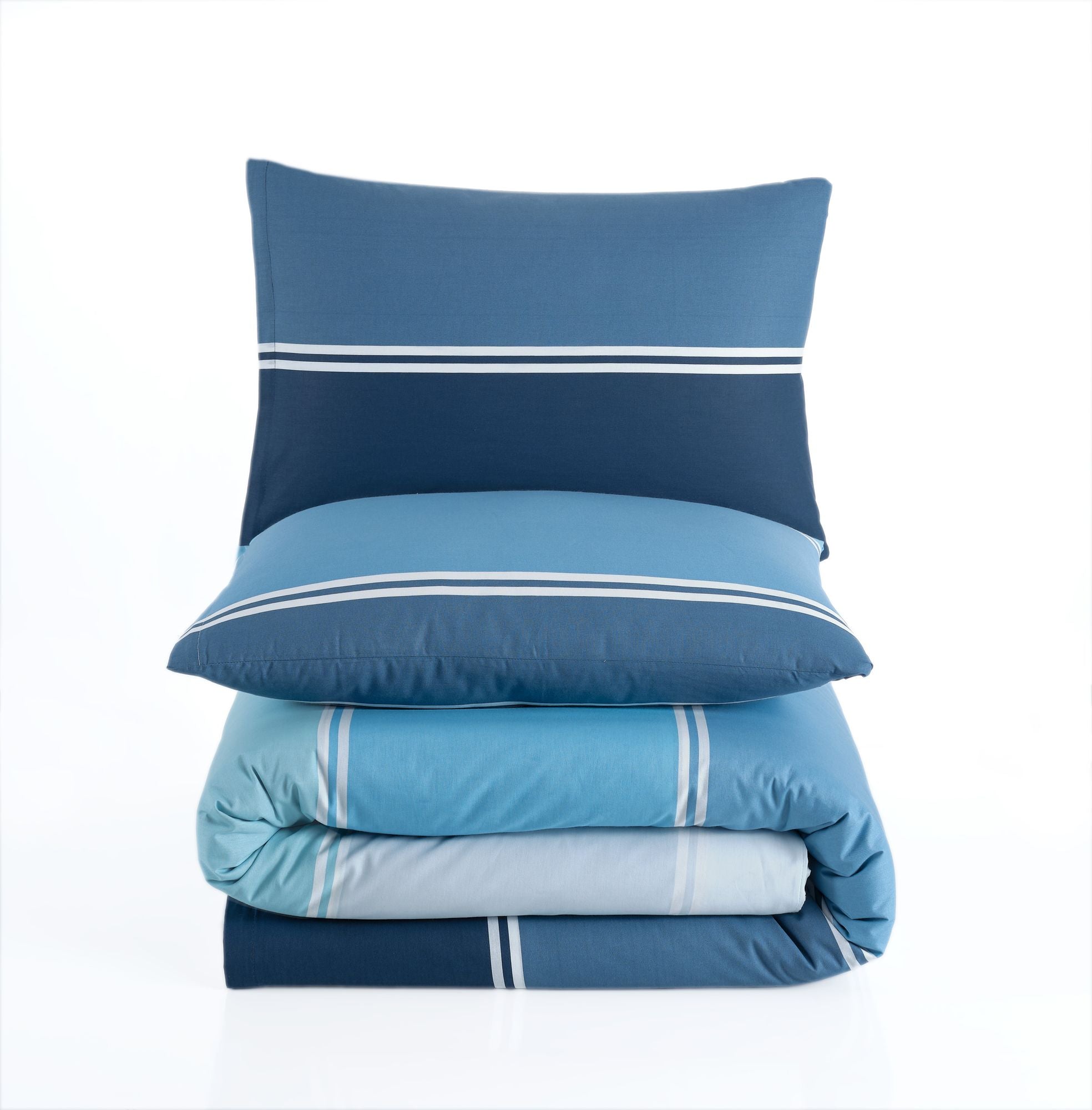 Bettwäsche Set Aqua 135 x 200 cm, 80 x 80 cm 100% Baumwolle