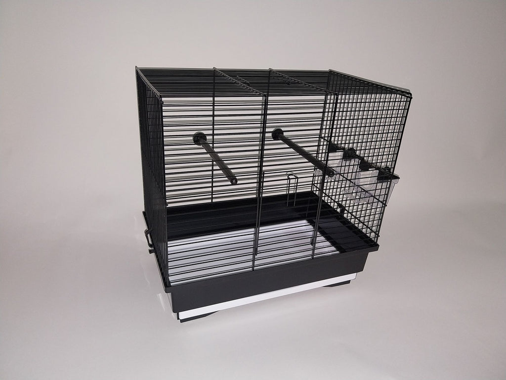 Vogelkäfig Vogelheim Vogelbauer schwarz grau