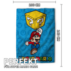 Super Mario Fleecedecke Kuscheldecke 100 x 140 cm blau