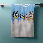 Bluey Duschtuch Strandtuch Badetuch 70 x 140 cm