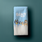 Bluey Duschtuch Strandtuch Badetuch 70 x 140 cm