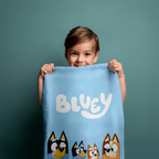 Bluey Duschtuch Strandtuch Badetuch 70 x 140 cm