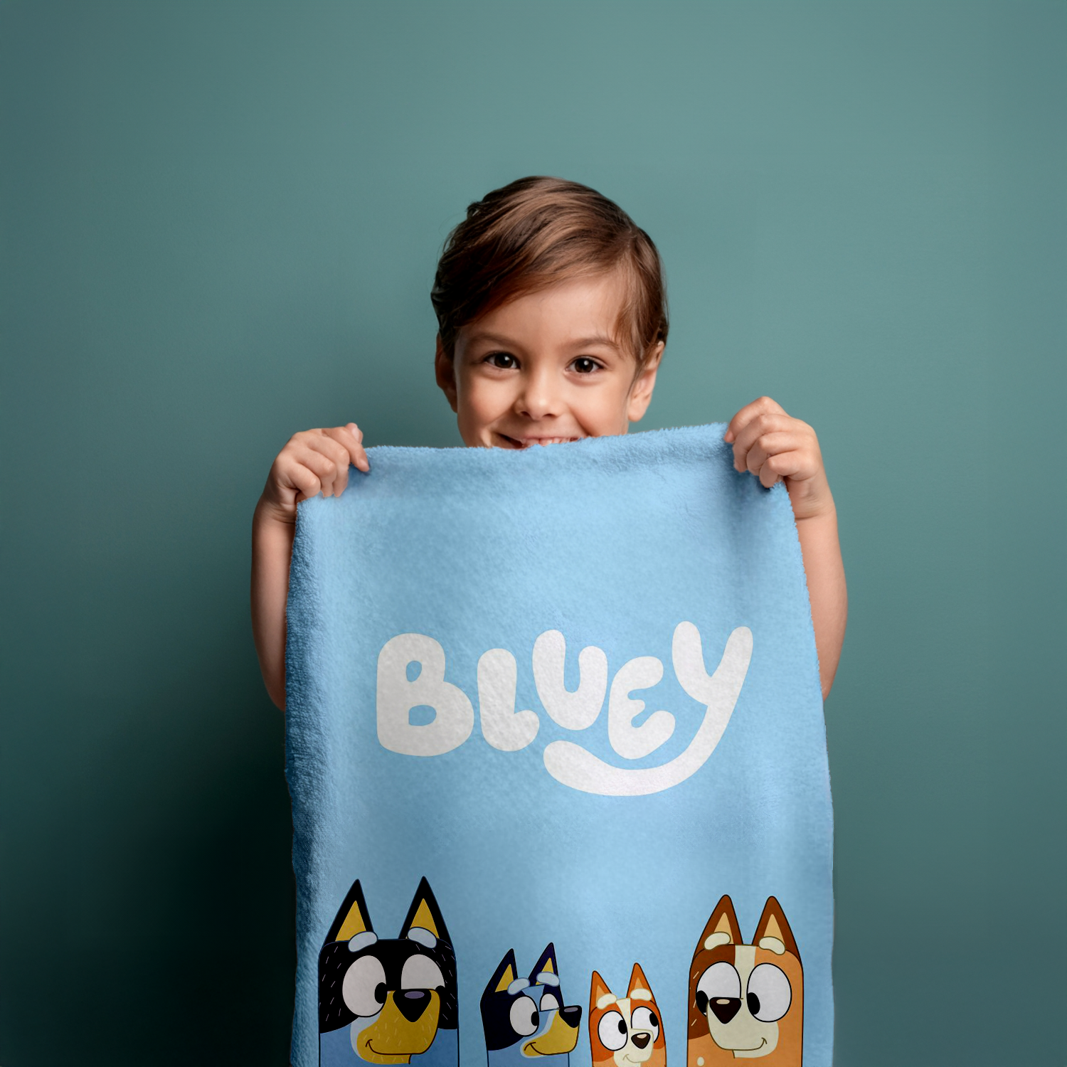 Bluey Duschtuch Strandtuch Badetuch 70 x 140 cm