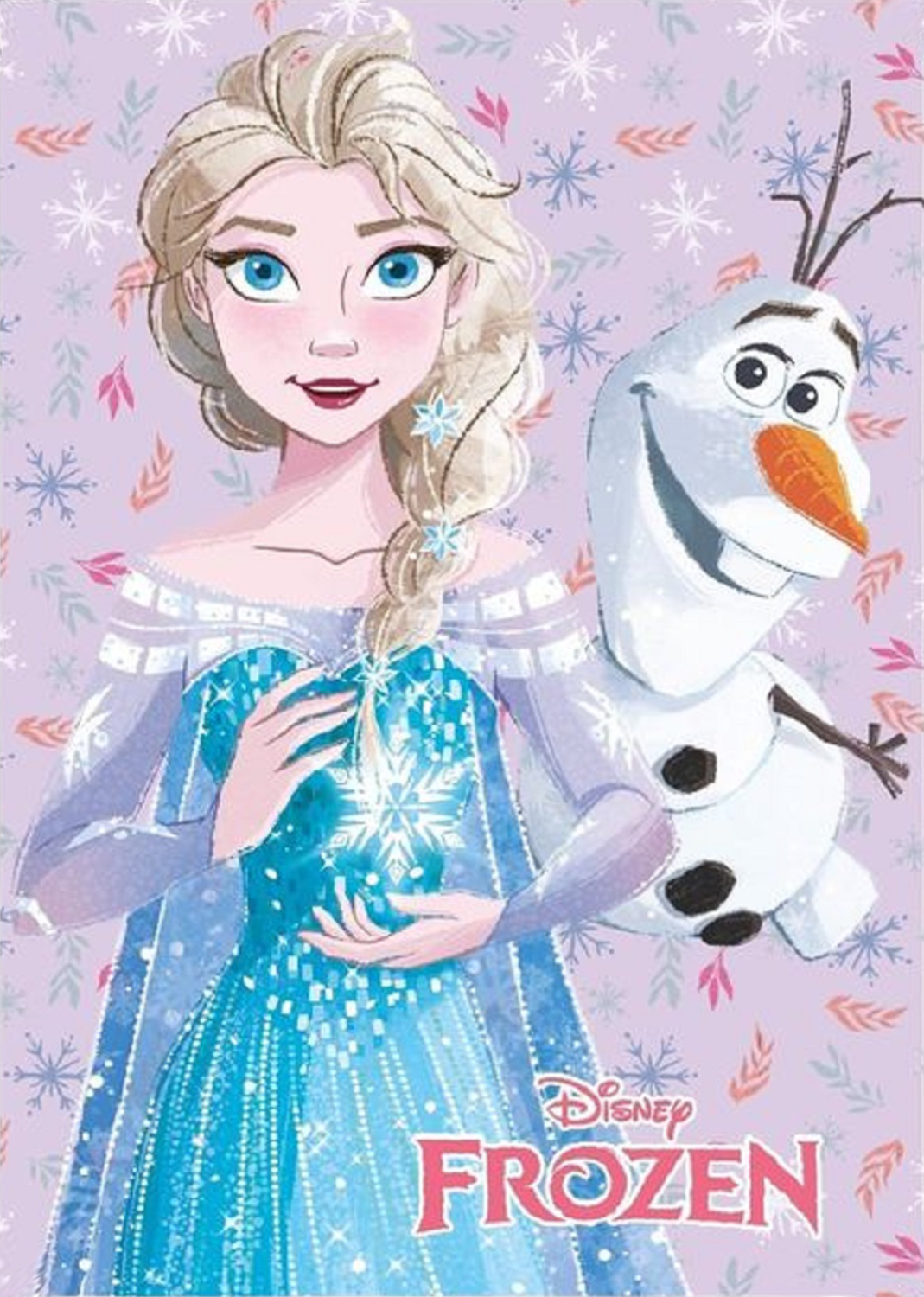 La Reine des Neiges Elsa et Olaf Couverture polaire douce 100 x 140 cm