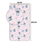 Lilo and Stitch fitted sheet, fitted bed sheet, bed sheet 90 x 200 cm