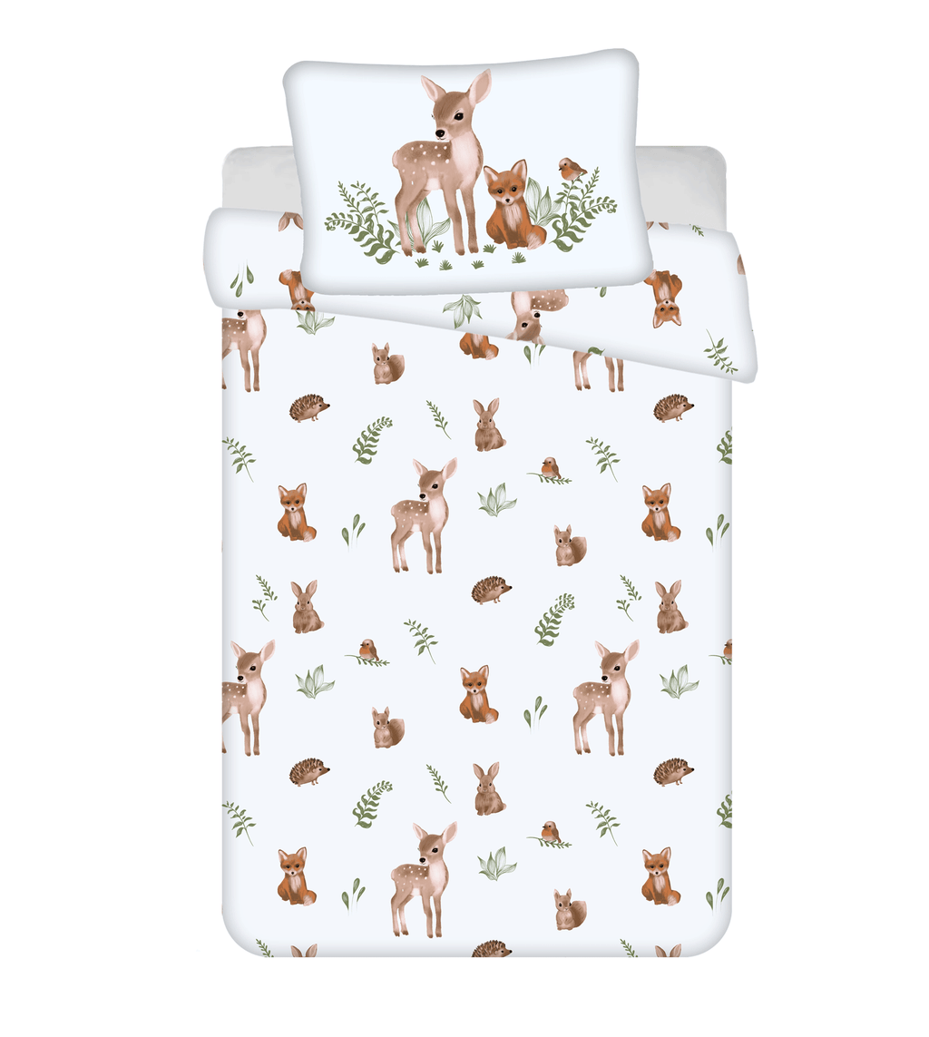 Parure de lit bébé Animaux de la forêt 100 x 135 cm