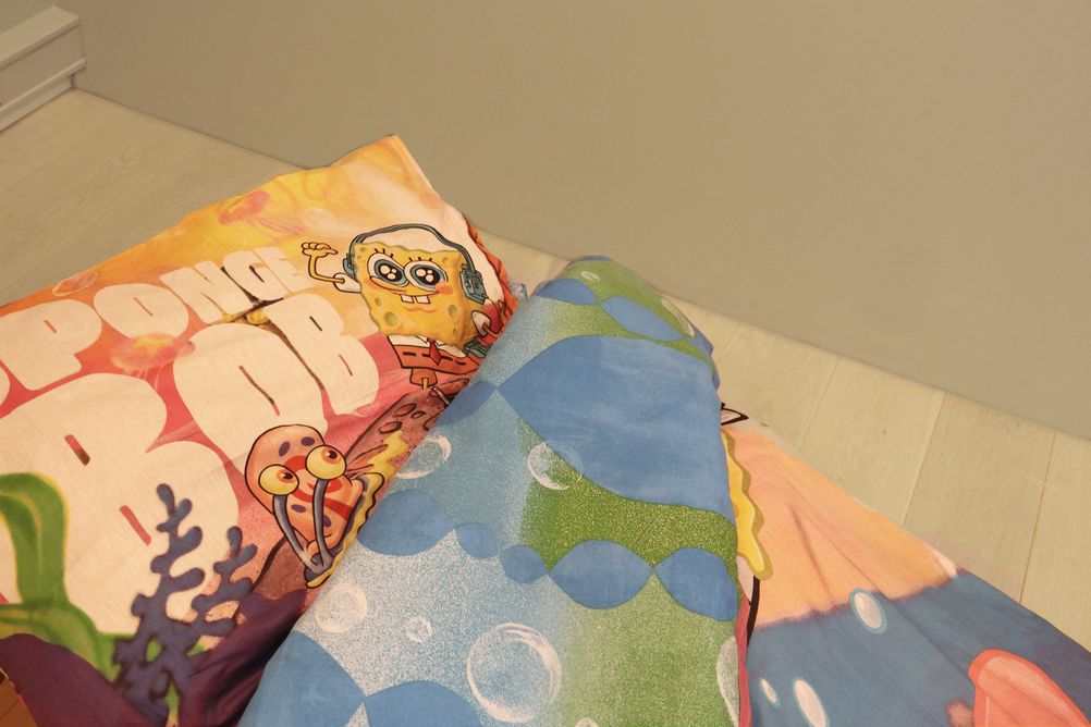 Spongebob Wende Bettwäsche Set 2 tlg. 135 x 200 cm 80 x 80cm
