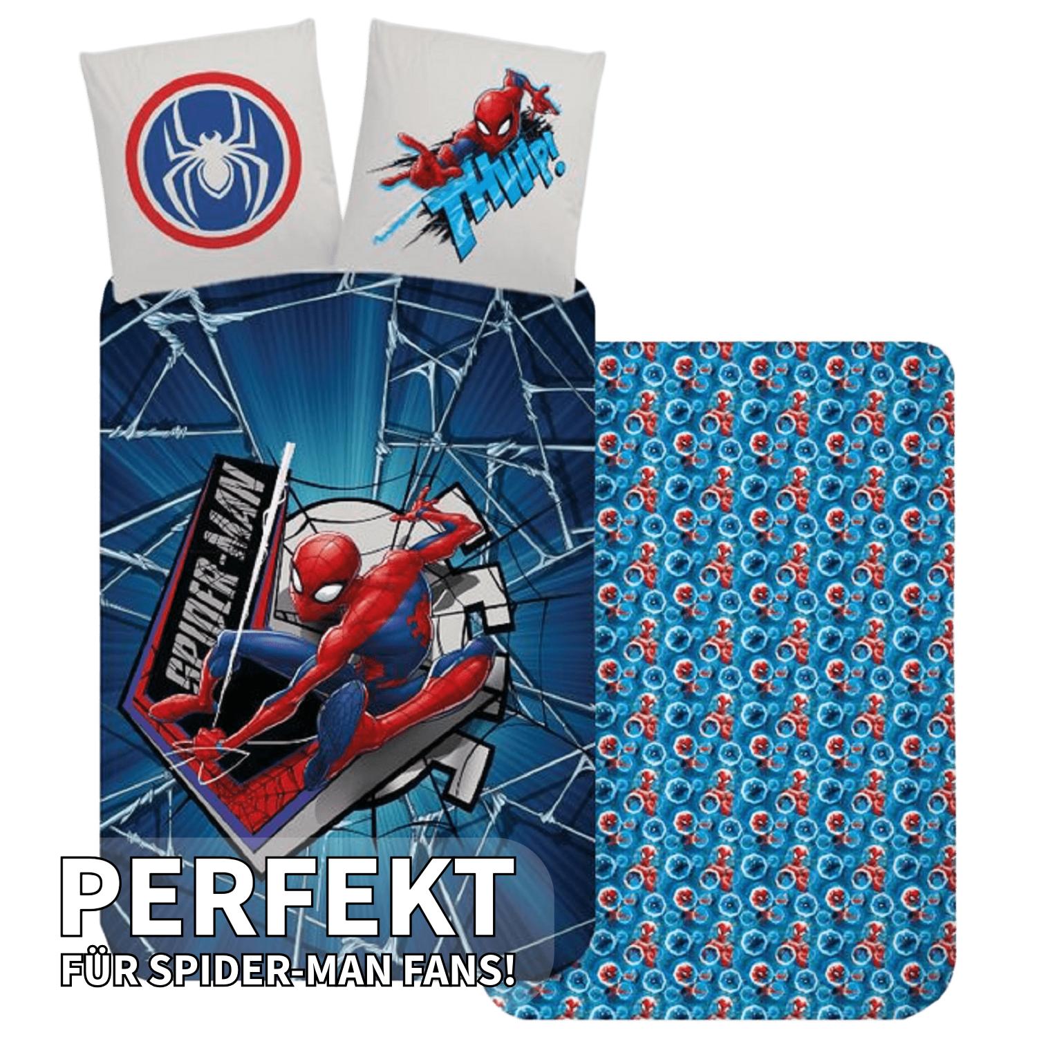 Kinderbettwäsche Spiderman Baby Bettwäsche 100 x 135 cm