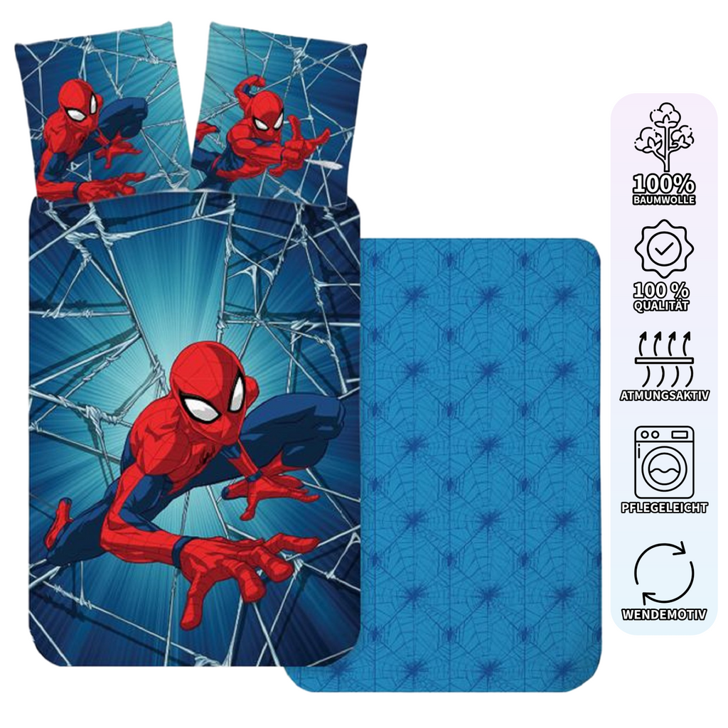 Spiderman Baby Bettwäsche Set 100 x 135 cm 40 x 60 cm