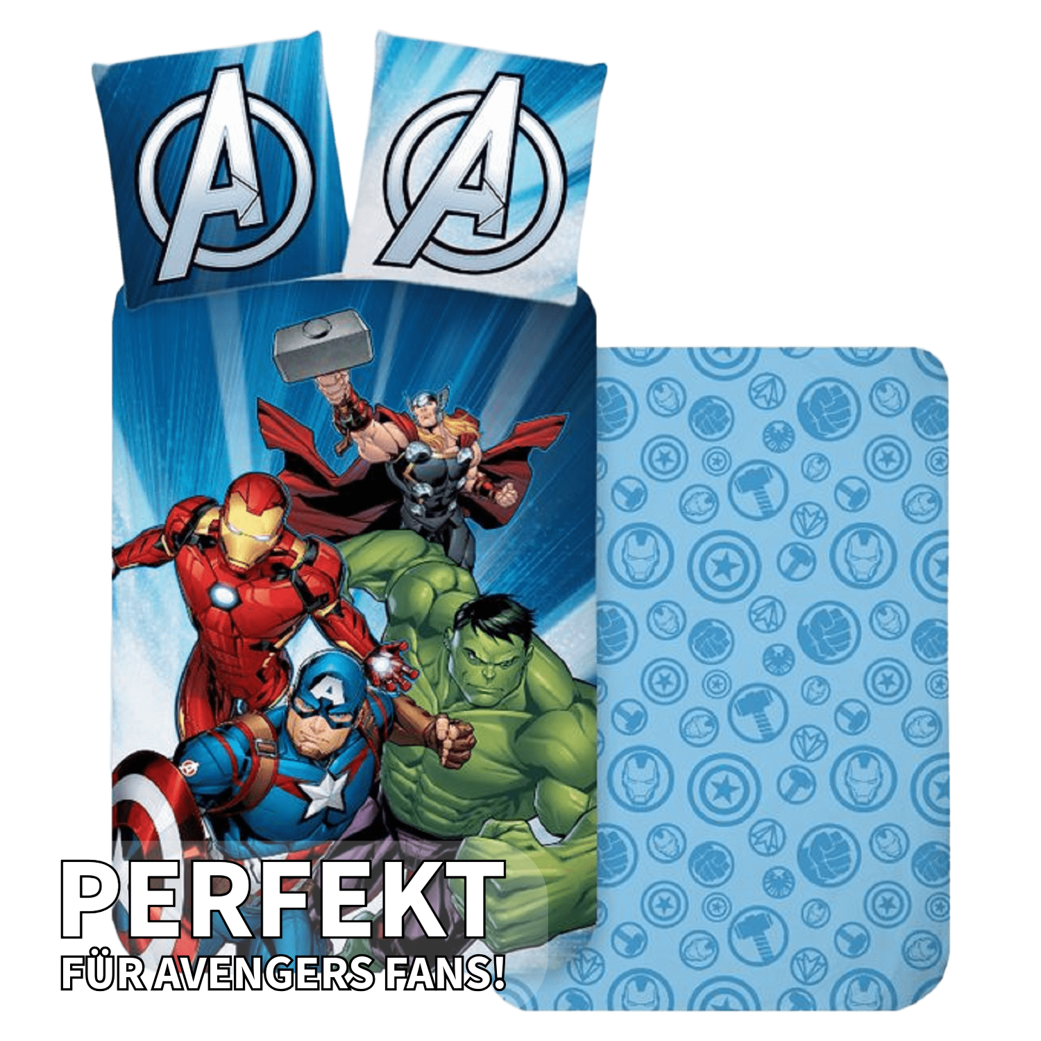 Kinderbettwäsche Avengers Baby Bettwäsche 100 x 135 cm