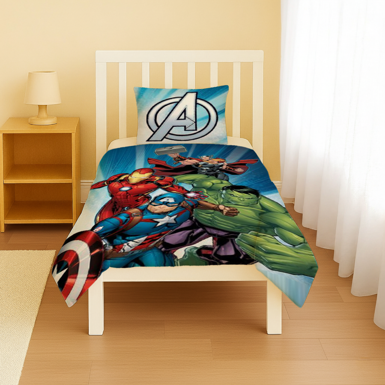 Kinderbettwäsche Avengers Baby Bettwäsche 100 x 135 cm