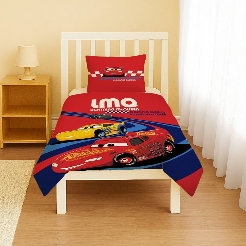 Disney Cars Baby Bettwäsche 40 x 60 cm + 100 x 135 cm