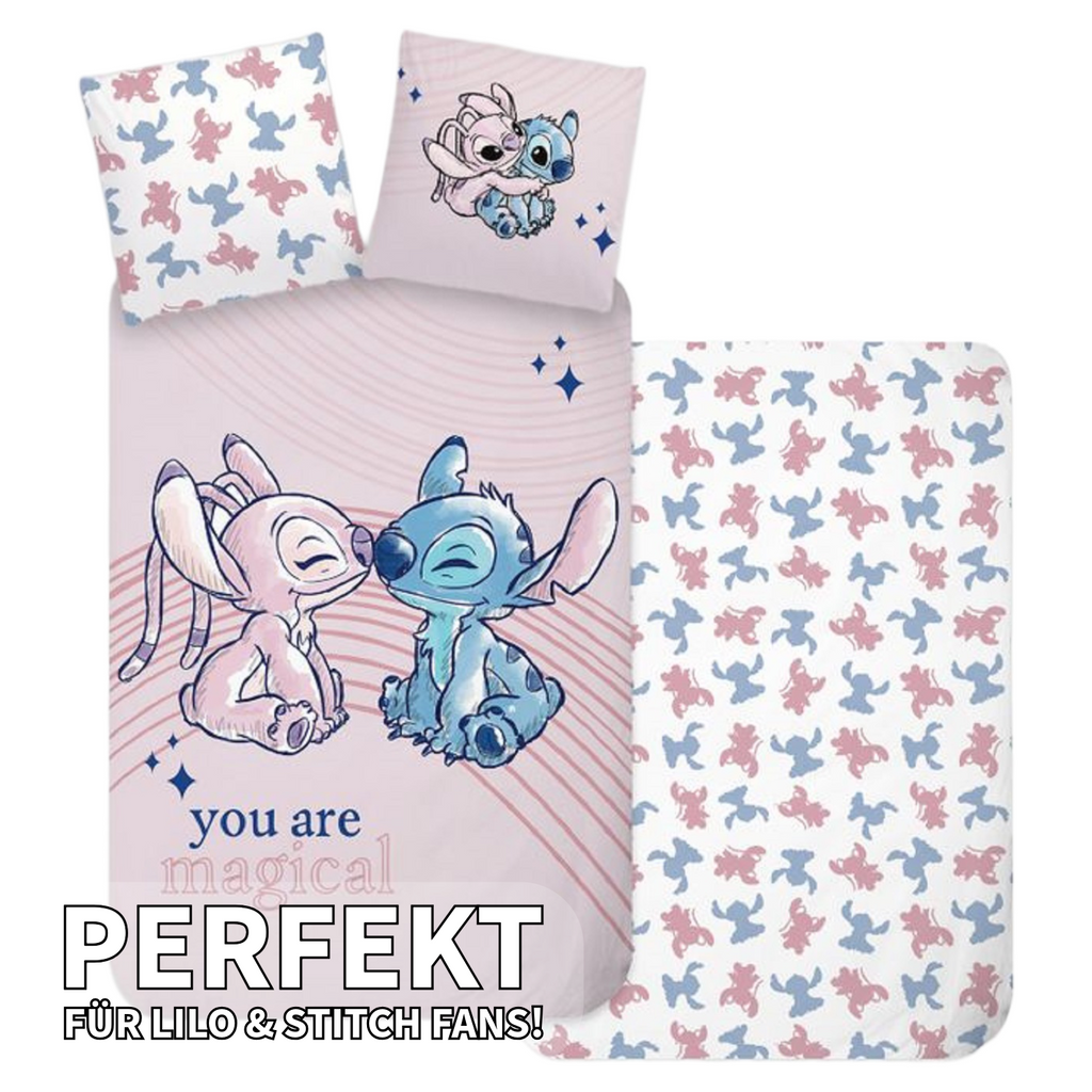 Lilo und Stitch Baby Bettwäsche 100 x 135 cm