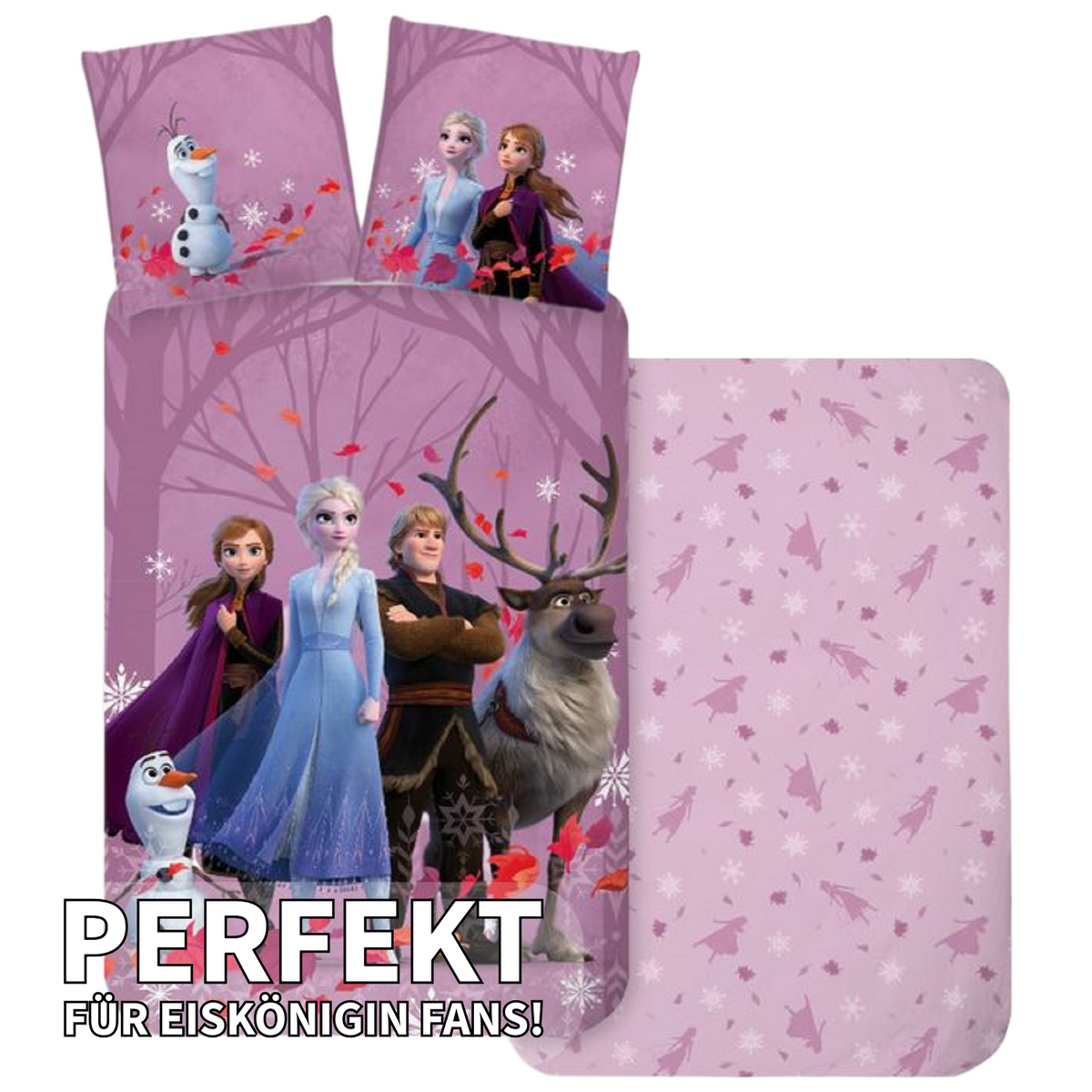 Disney Frozen 2 Anna Elsa Olaf Baby Bettwäsche 100 x 135 cm