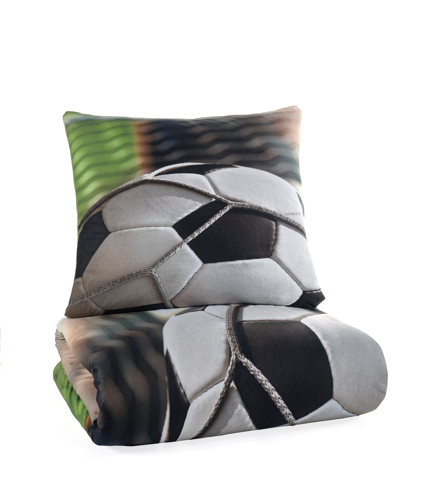 Bettwäsche mit Fußball Tor 135 x 200 cm, 100 % Baumwolle
