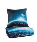 Bettwäsche Set mit Mond und Planet 135 x 200 cm