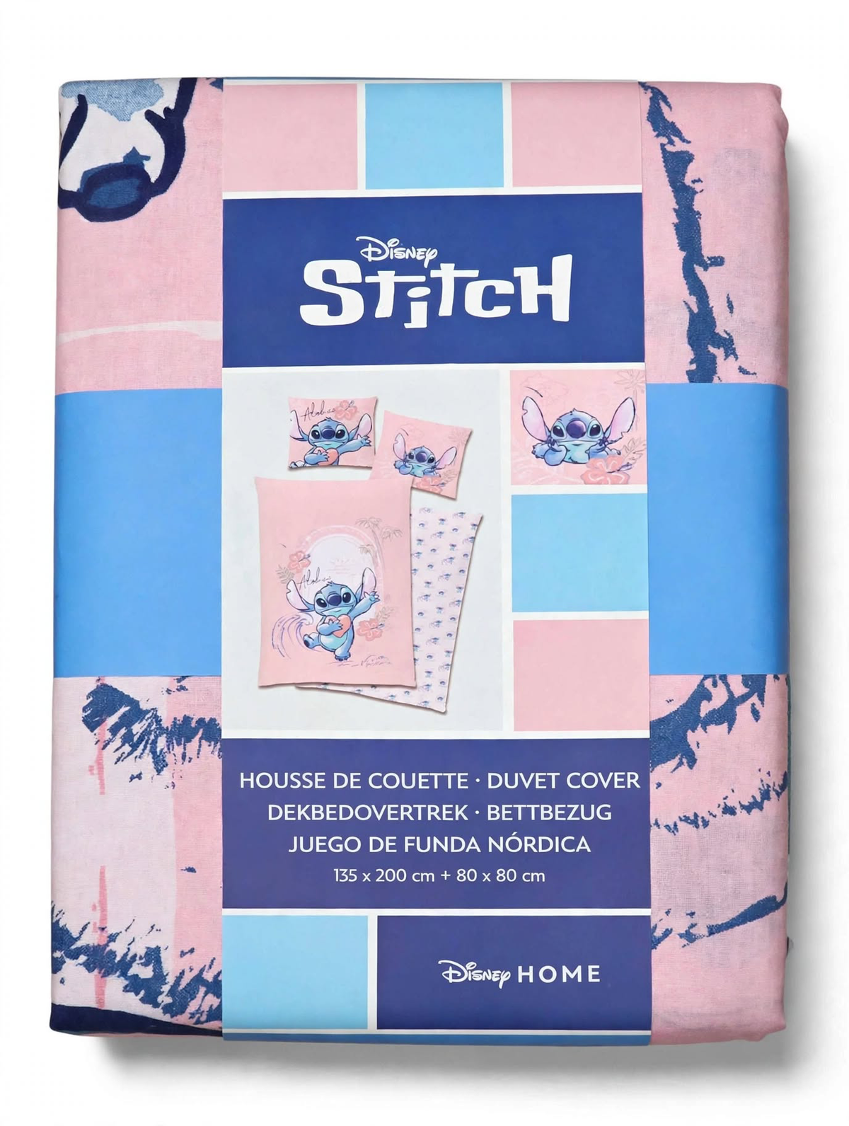 Produktverpackung von der Disney Lilo und Stitch Wende Bettwäsche 2tlg 135 x 200 cm Baumwolle