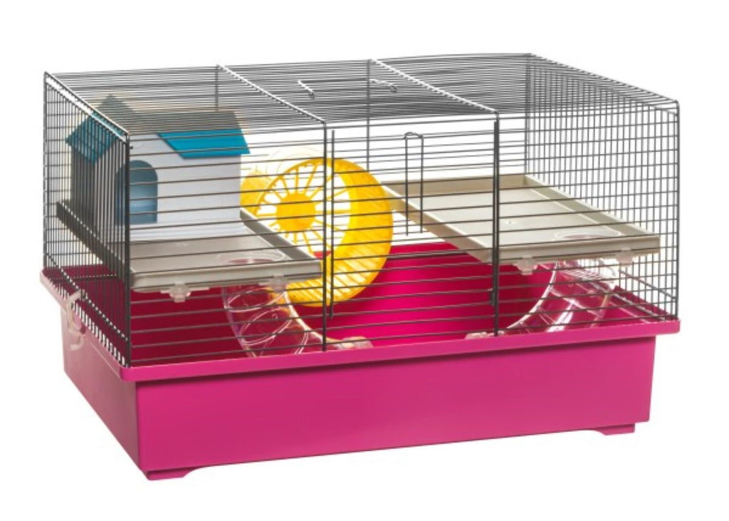 Mäusekäfig Hamsterkäfig Nagerkäfig 49x32,5x29cm mit Zubehör