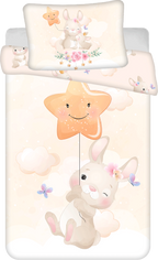 Bunny Star Hase Baby Bettwäsche-Set 100 x 135 cm