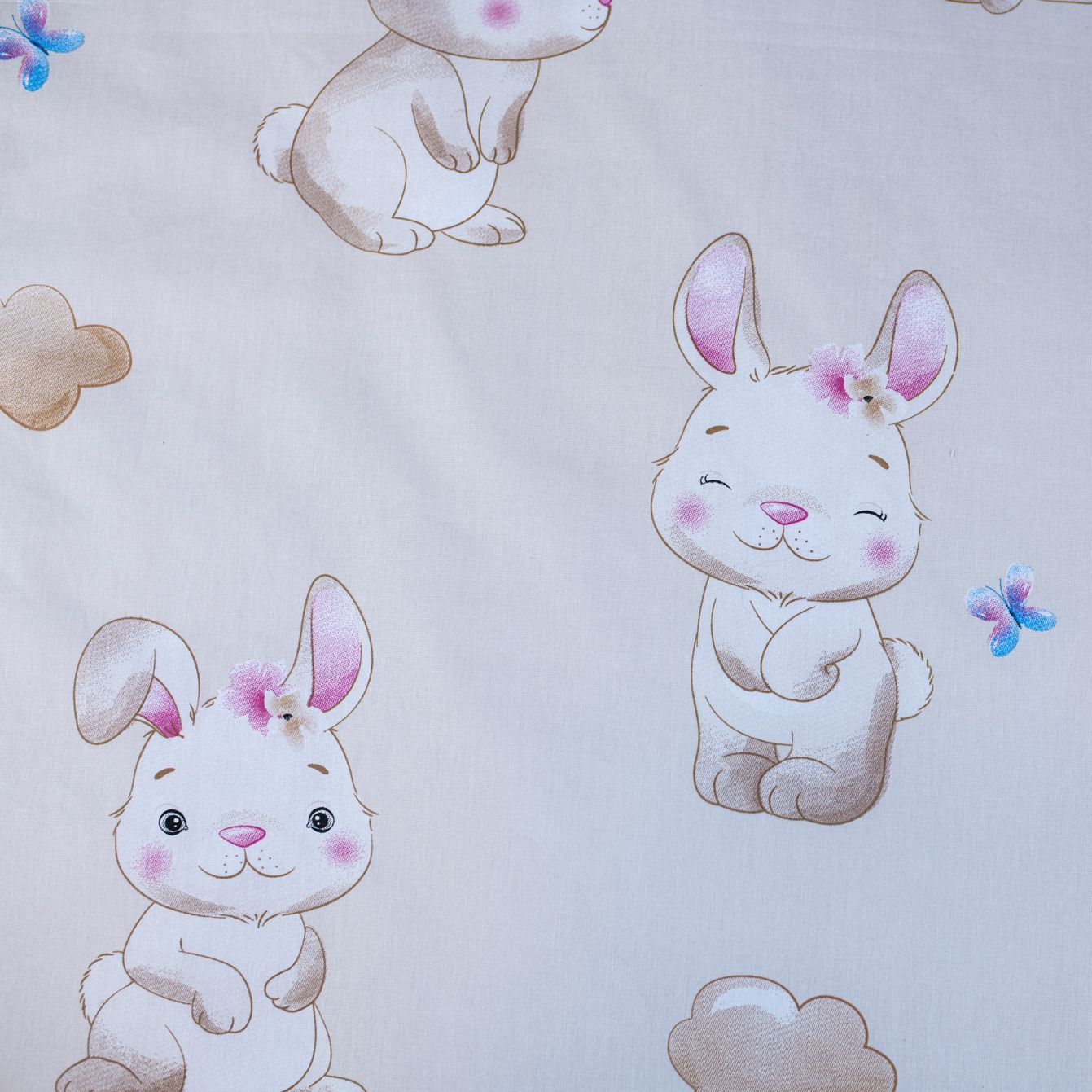 Bunny Star Hase Baby Bettwäsche-Set 100 x 135 cm