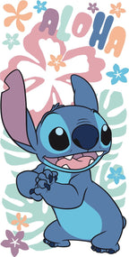 Disney LILO & STITCH Duschtuch Strandtuch Badetuch 70 x 140 cm mit Aloha Schriftzug