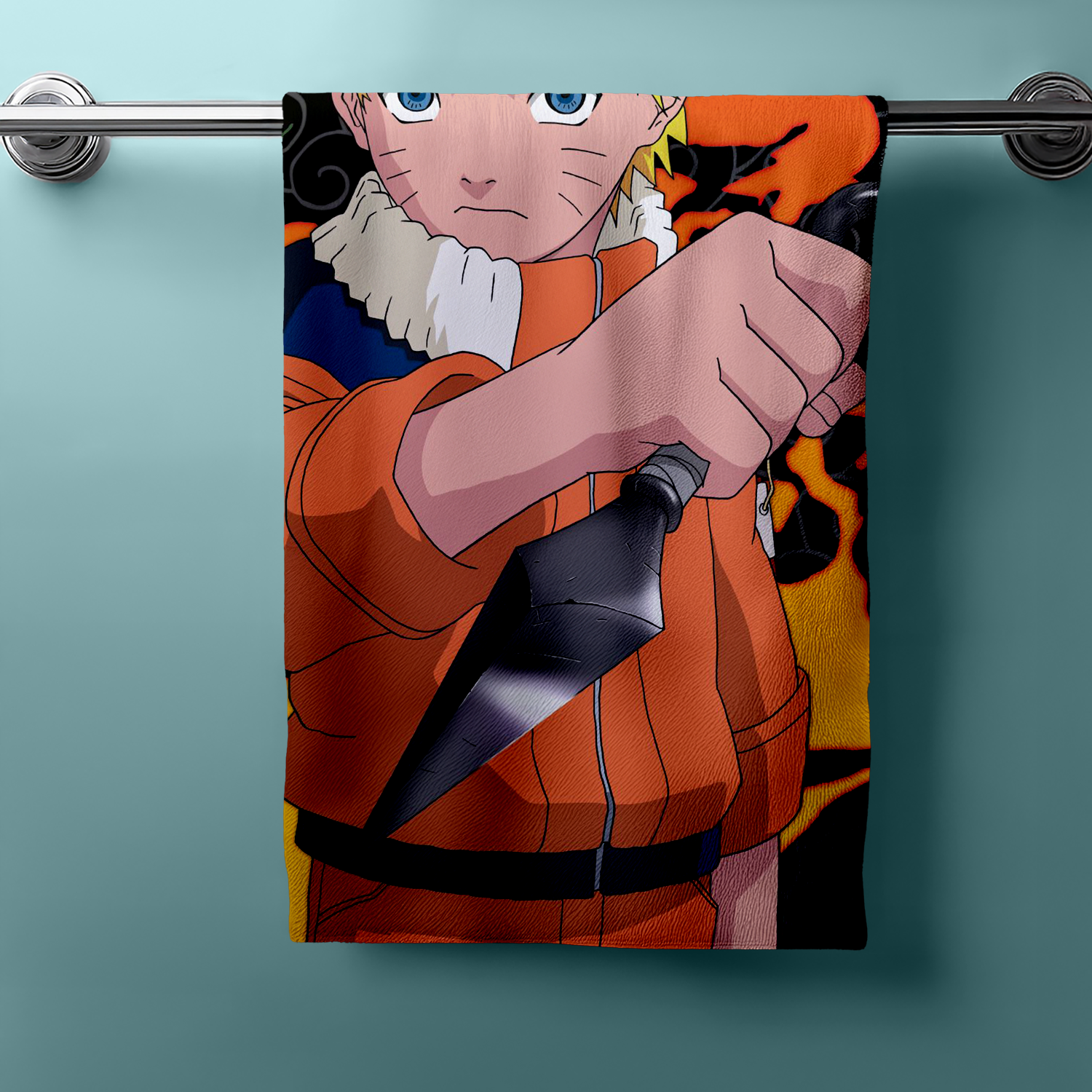 Naruto shower towel, beach towel, bath towel 70 x 140 cm