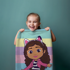 Gabby's Dollhouse Duschtuch Strandtuch Badetuch 70 x 140 cm