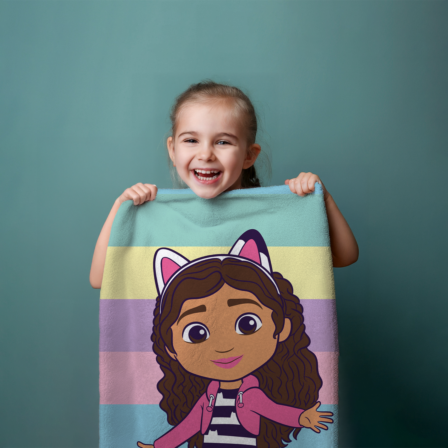 Gabby's Dollhouse Duschtuch Strandtuch Badetuch 70 x 140 cm