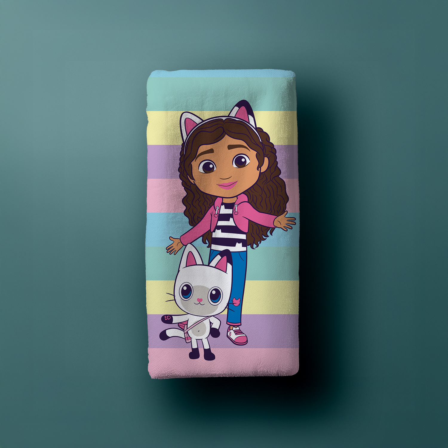 Gabby's Dollhouse Duschtuch Strandtuch Badetuch 70 x 140 cm