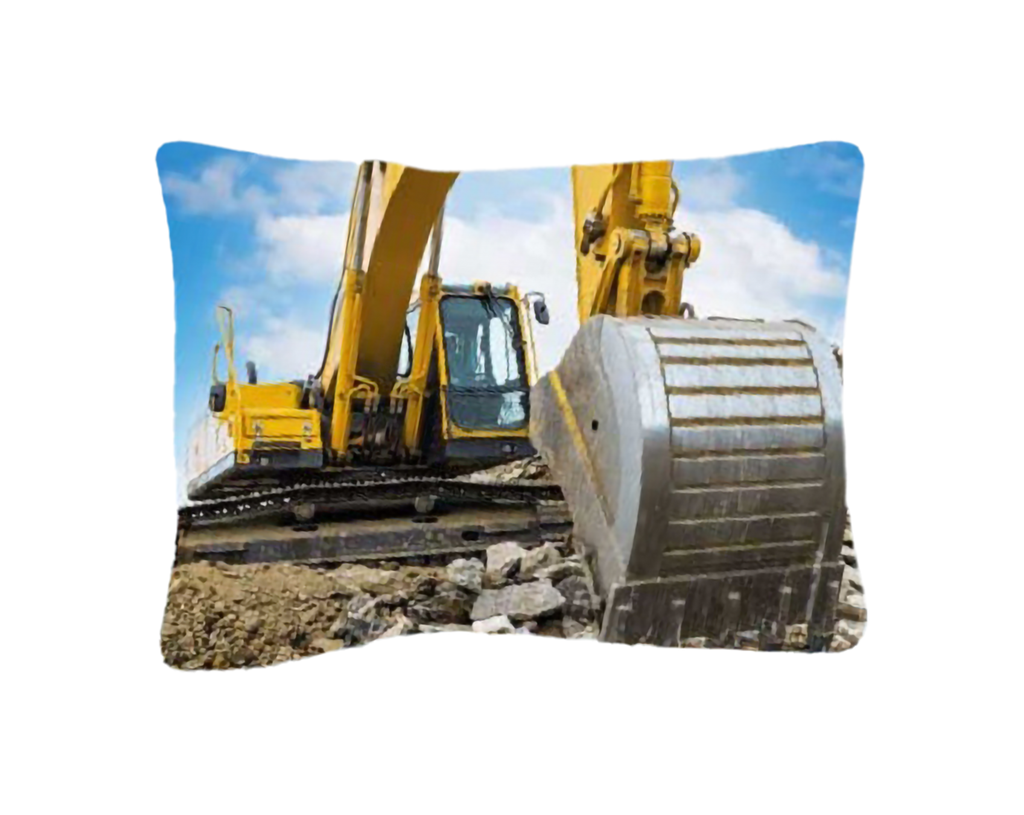 Baby Bettwäsche Kran Bagger LKW Baustelle 100 x 135 cm