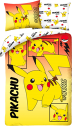 Pokemon Bettwäsche Set 2-teilig 135x200 cm + Kissen 80x80 cm