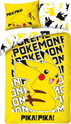 Pokemon Bettwäsche Set 2-teilig 135x200 cm + Kissen 80x80 cm